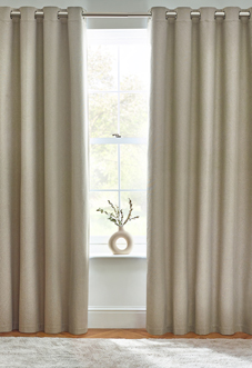 Dawn (Blackout) Eyelet, Natural - Ready Made Curtains